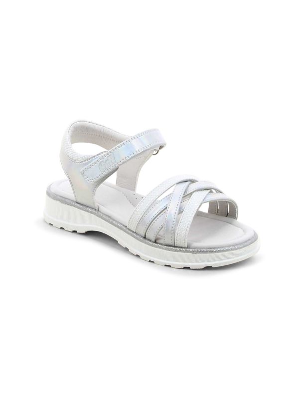 סנדלי ילדות עם רצועות איקס