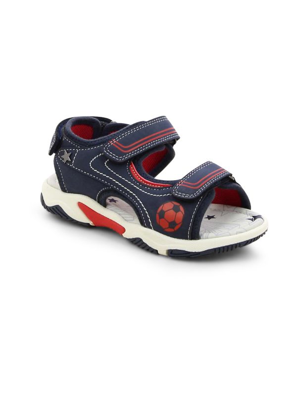 סנדלי ילדים דוגמת כדורגל