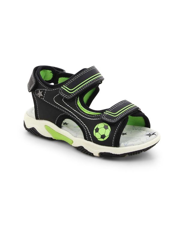 סנדלי ילדים דוגמת כדורגל