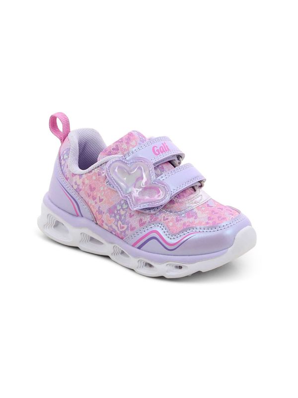 נעלי ספורט לבבות פרחונים לילדות