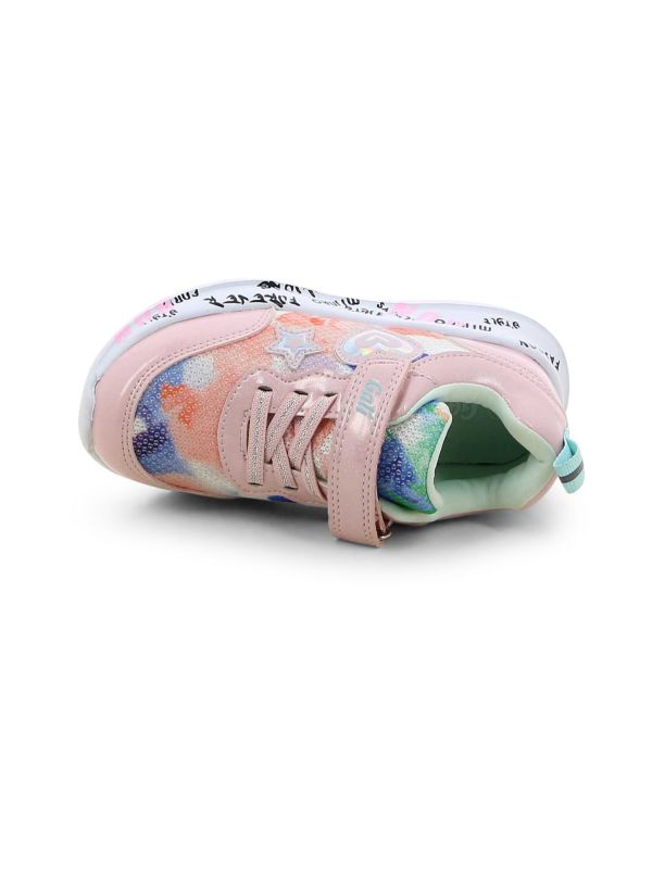 נעלי סניקרס צבעוניות עם סקוץ’ לילדות