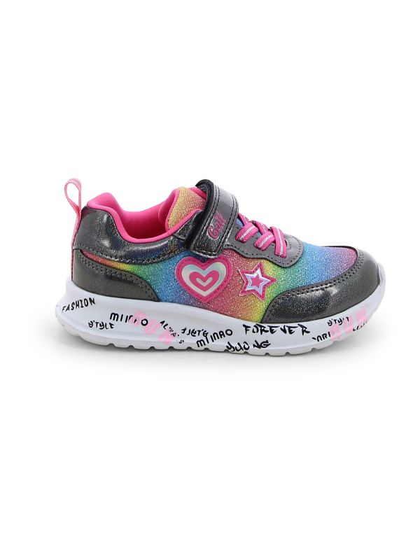 נעלי סניקרס צבעוניות עם סקוץ’ לילדות