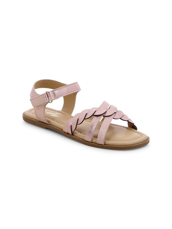 סנדלי ילדות מטאליים